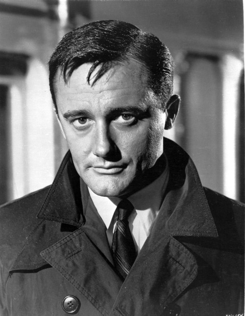 Robert Vaughn wearing a coat Photo Print - Item # VARCEL683865