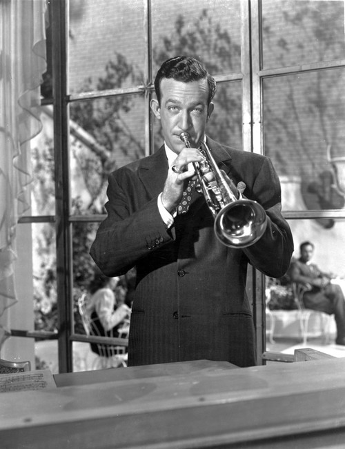 Harry James on stage playing trumpet Photo Print - Item # VARCEL683884