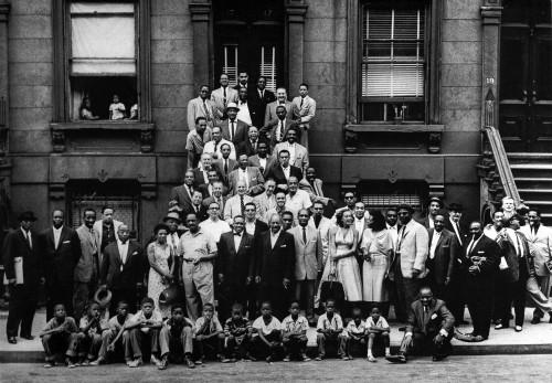 Dizzy Gillespie posing with a group of people Photo Print - Item # VARCEL683893
