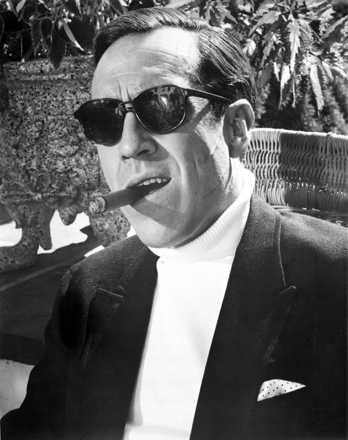 Jason Robards outdoors smoking a cigar and wearing sunglasses Photo Print - Item # VARCEL683923