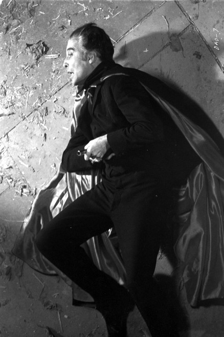 Film still of Christopher Lee as Dracula dying Photo Print - Item # VARCEL684027
