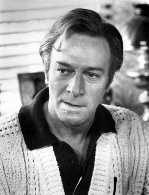 Christopher Plummer wearing a sweater outdoors Photo Print - Item # VARCEL684055