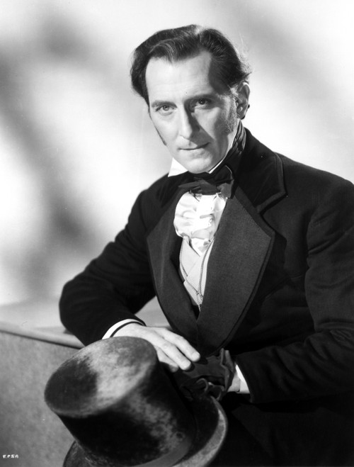 Peter Cushing with a top hat Photo Print - Item # VARCEL684155