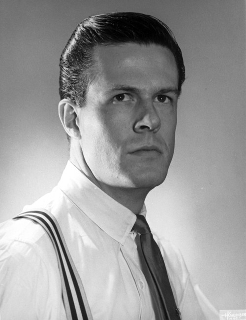 Robert Culp wearing a tie and suspenders Photo Print - Item # VARCEL684198