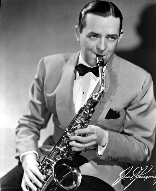 a member of the Dorsey Brothers with a saxophone Photo Print - Item # VARCEL684270