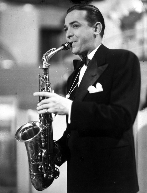 a member of the Dorsey Brothers with a saxophone Photo Print - Item # VARCEL684285