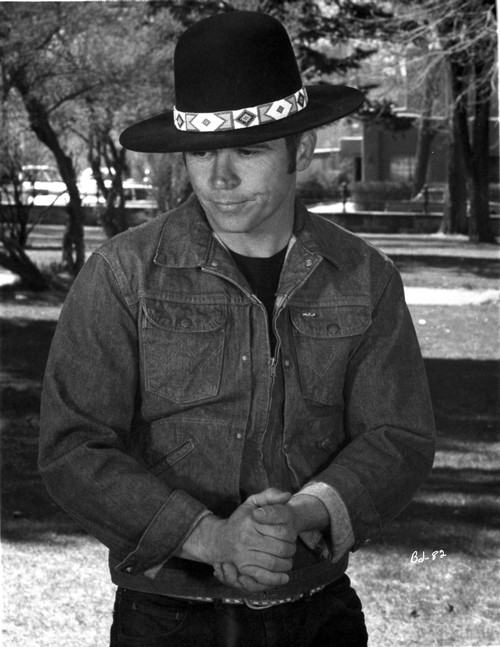 Tom Laughlin wearing a hat and a denim jacket Photo Print - Item # VARCEL684364