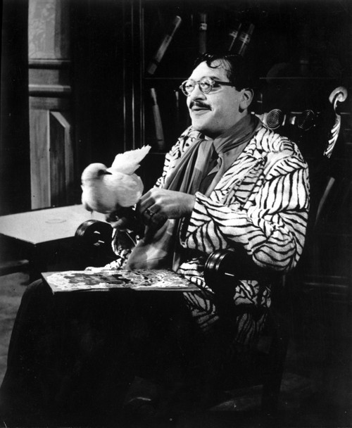Ernie Kovacs with a bird Photo Print - Item # VARCEL684461