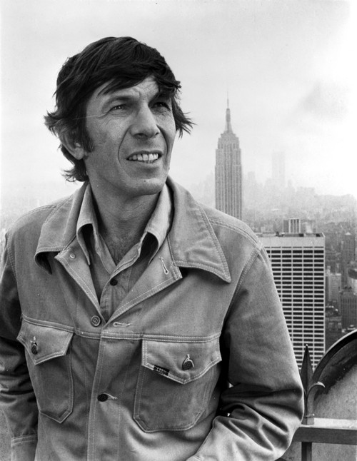 Leonard Nimoy in front of a cityscape Photo Print - Item # VARCEL684517