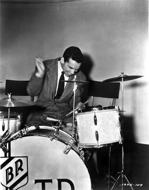 Buddy Rich playing the drums Photo Print - Item # VARCEL684541