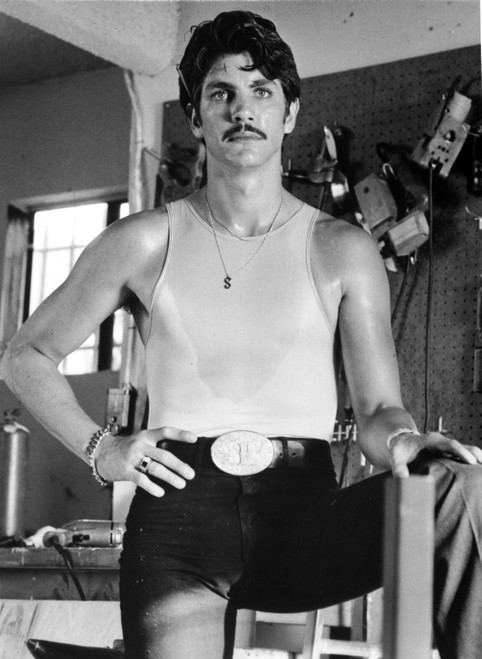 Eric Roberts wearing a tank top with a moustache Photo Print - Item # VARCEL684713