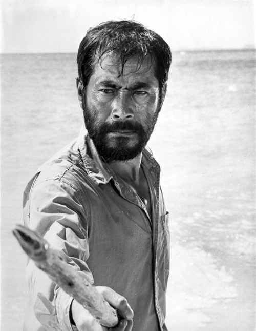 Toshiro Mifune pointing a spear Photo Print - Item # VARCEL684851