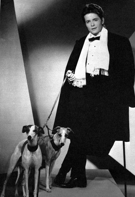 Michael J Fox wearing a tuxedo with dogs Photo Print - Item # VARCEL684950