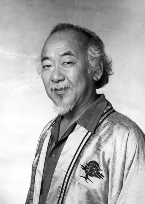 Pat Morita wearing a satin robe Photo Print - Item # VARCEL684970