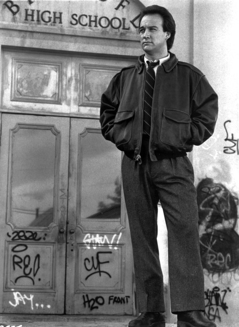 Film still featuring Jim Belushi by a school Photo Print - Item # VARCEL684988