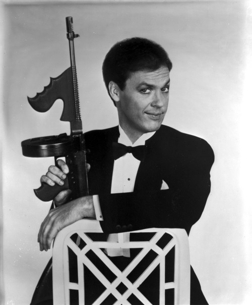 Michael Keaton holding a gun Photo Print - Item # VARCEL685093