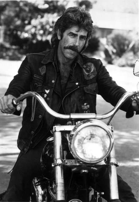Sam Elliott on a motorcycle Photo Print - Item # VARCEL685205