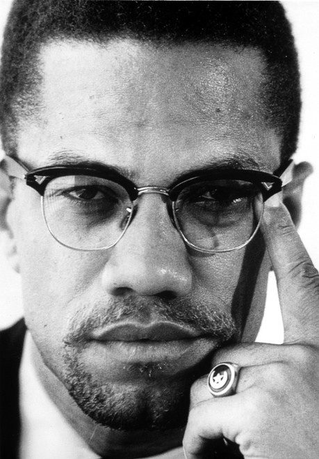 Close up Malcolm X Photo Print