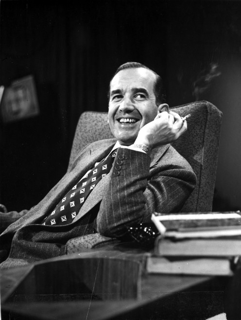 Edward R Murrow sitting in an armchair Photo Print - Item # VARCEL685254