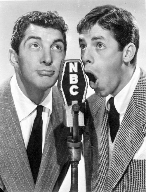 Martin and Lewis with an NBC microphone Photo Print - Item # VARCEL685558