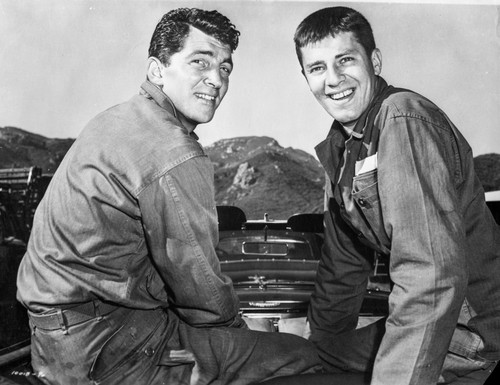Martin and Lewis on a car Photo Print - Item # VARCEL685578