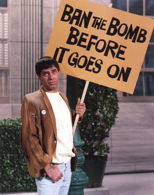 Dean Martin and Jerry Lewis Scene with a Man in Brown Coat Photo Print - Item # VARCEL685590