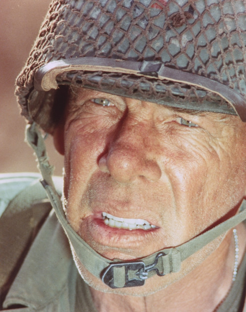 Lee Marvin Close up Portrait With Helmet Photo Print - Item # VARCEL685621