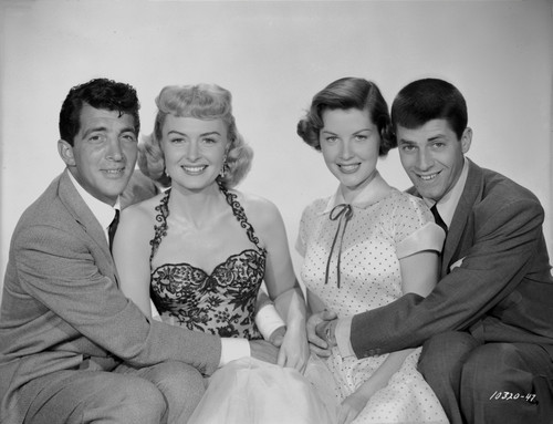 Dean Martin and Jerry Lewis Group Picture in Classic Portrait Photo Print - Item # VARCEL685618