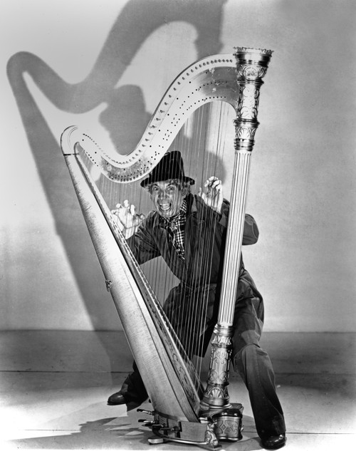 Marx Brothers Cast Playing Harp Photo Print - Item # VARCEL685627