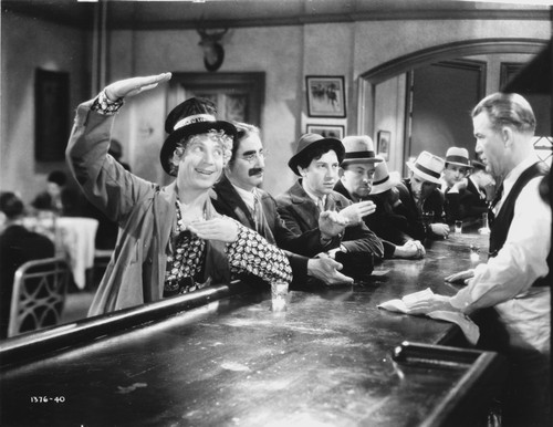 Marx Brothers in Movie Scene at the Bar Photo Print - Item # VARCEL685635