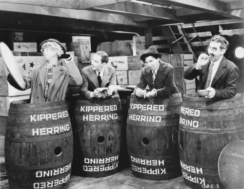 Marx Brothers Scene With Four Men Hiding in a Barrel- Photograph Print Photo Print - Item # VARCEL685636