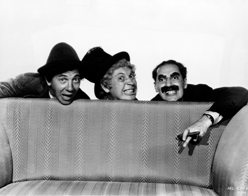 Marx Brothers Hiding Behind the Couch- Photograph Print Photo Print - Item # VARCEL685655