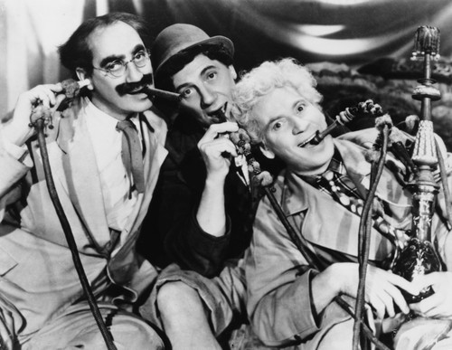 Marx Brothers Portrait with Three man Sucking Up Something Photo Print - Item # VARCEL685660