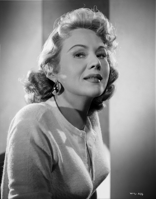 Virginia Mayo smiling in White Sweater Photo Print - Item # VARCEL685718
