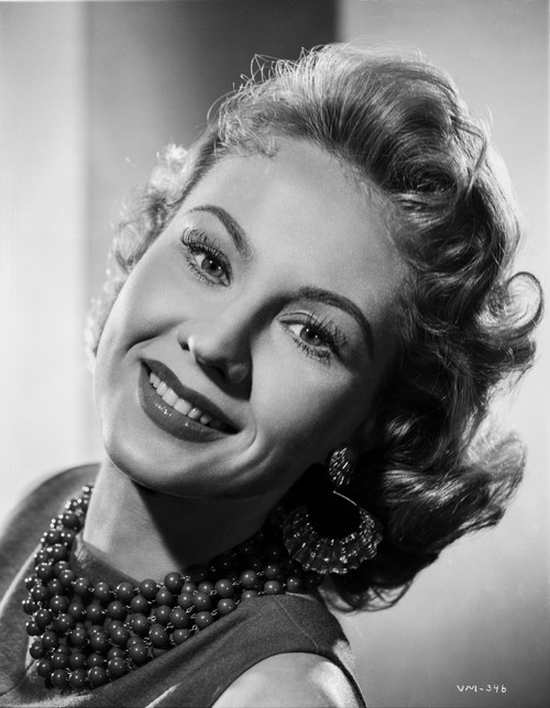 Virginia Mayo smiling with Jewelry Around Neck Photo Print - Item # VARCEL685721