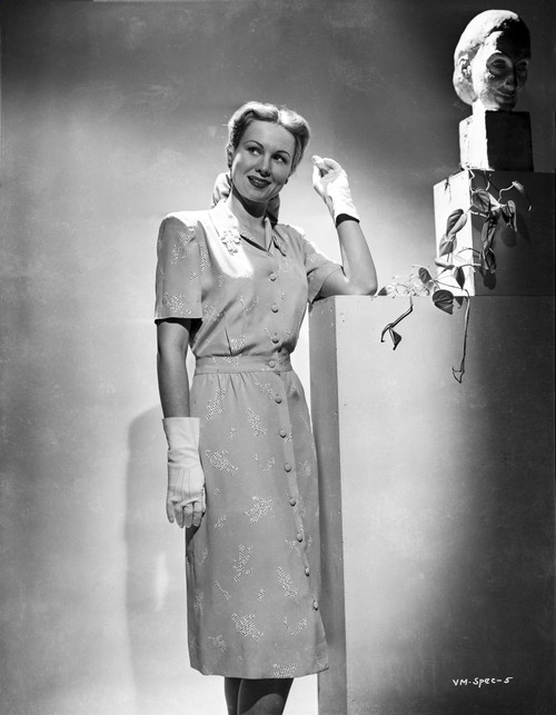 Virginia Mayo Posed in Dress with White Gloves Photo Print - Item # VARCEL685736