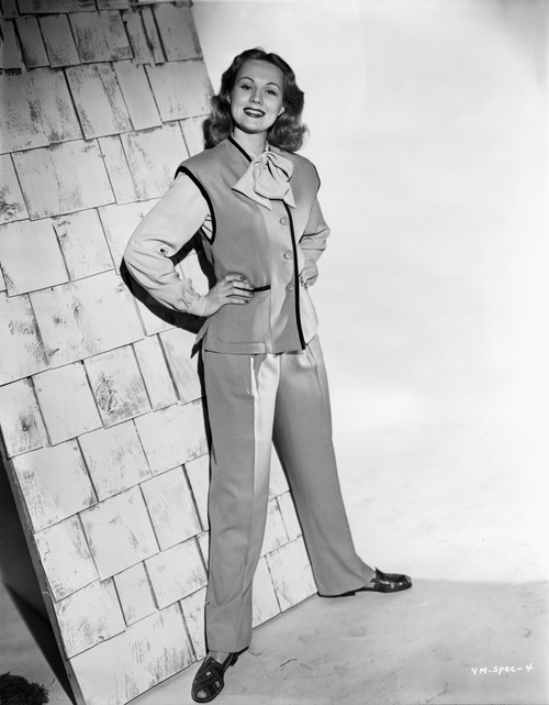 Virginia Mayo standing with Feet Apart and Hands on Hips Photo Print - Item # VARCEL685737