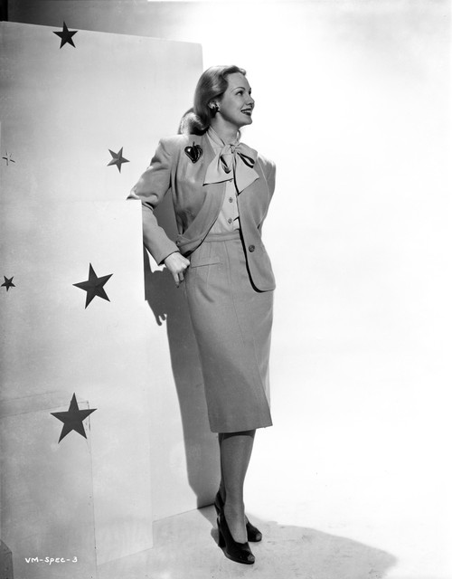 Virginia Mayo Leaning on Wall Photo Print - Item # VARCEL685741
