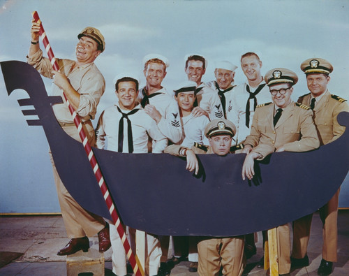 McHale's Navy Group Picture on a Boat in Classic Photo Print - Item # VARCEL685797