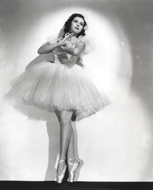 Ann Miller wearing a Ballet Dress in a Classic Portrait Photo Print - Item # VARCEL685938