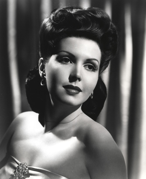 Ann Miller wearing a Strapless Dress in a Classic Portrait Photo Print - Item # VARCEL685957