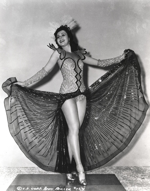 Ann Miller Spreading Her Skirt in a Classic Portrait Photo Print - Item # VARCEL685960