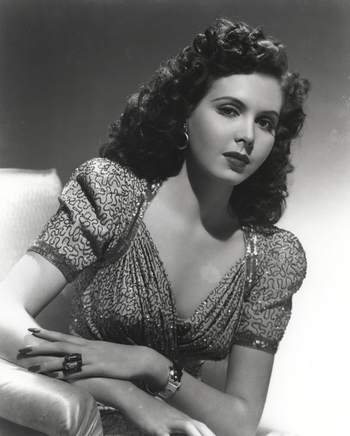 Ann Miller wearing a Glittering Blouse in a Classic Portrait Photo Print - Item # VARCEL685968