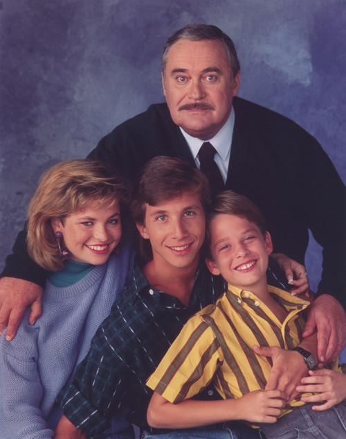 Mister Belvedere Group Picture in Blue Background Photo Print - Item # VARCEL686249
