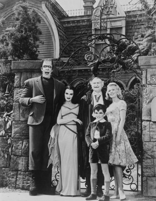 Munsters Posed in Black and White Photo Print - Item # VARCEL686266