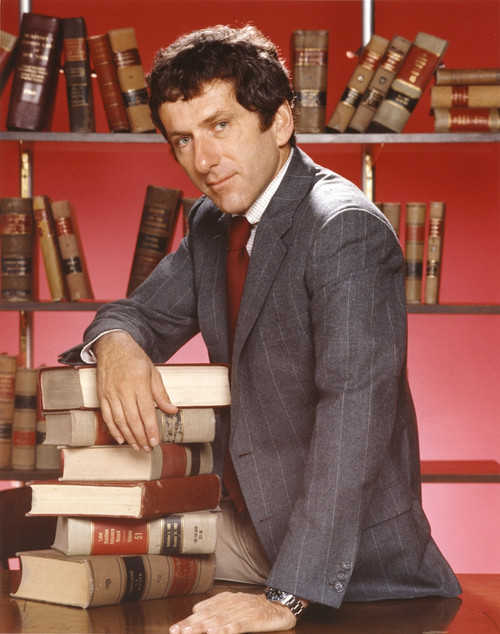 Barry Newman in Formal Attire Portrait with Pile of Books Besides Him Photo Print - Item # VARCEL686321