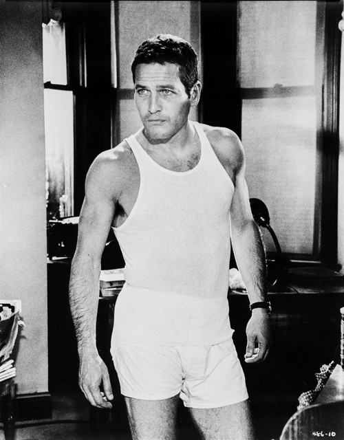 Paul Newman in Gym Outfit Black and White Photo Print - Item # VARCEL686332