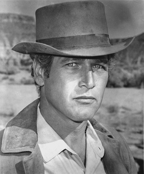 Paul Newman wearing a cowboy hat Photo Print - Item # VARCEL686328