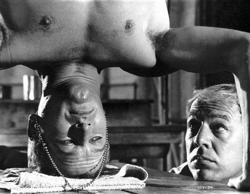 Paul Newman Balancing Black and White Photo Print - Item # VARCEL686340