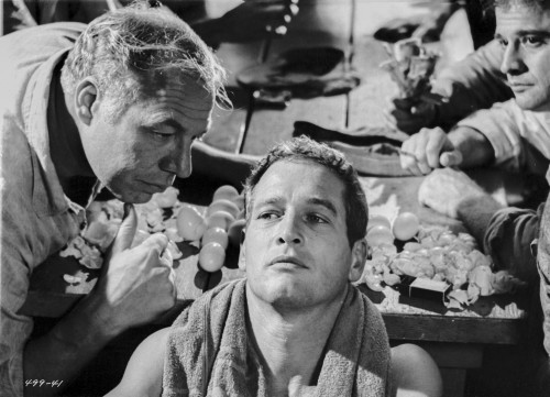 Paul Newman Talked by a Man Scene Photo Print - Item # VARCEL686341